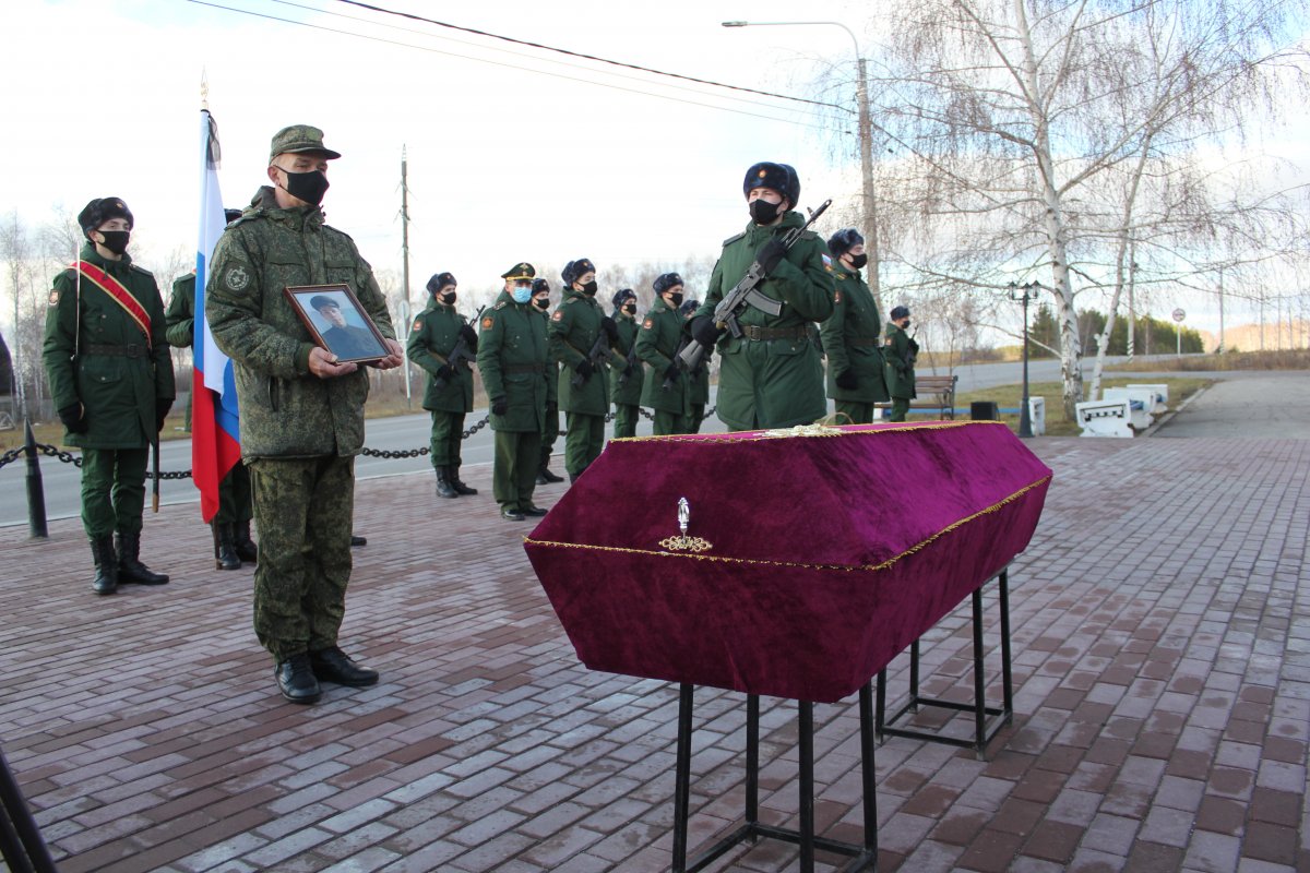 Захоронение младшего сержанта Тимошина М.В.