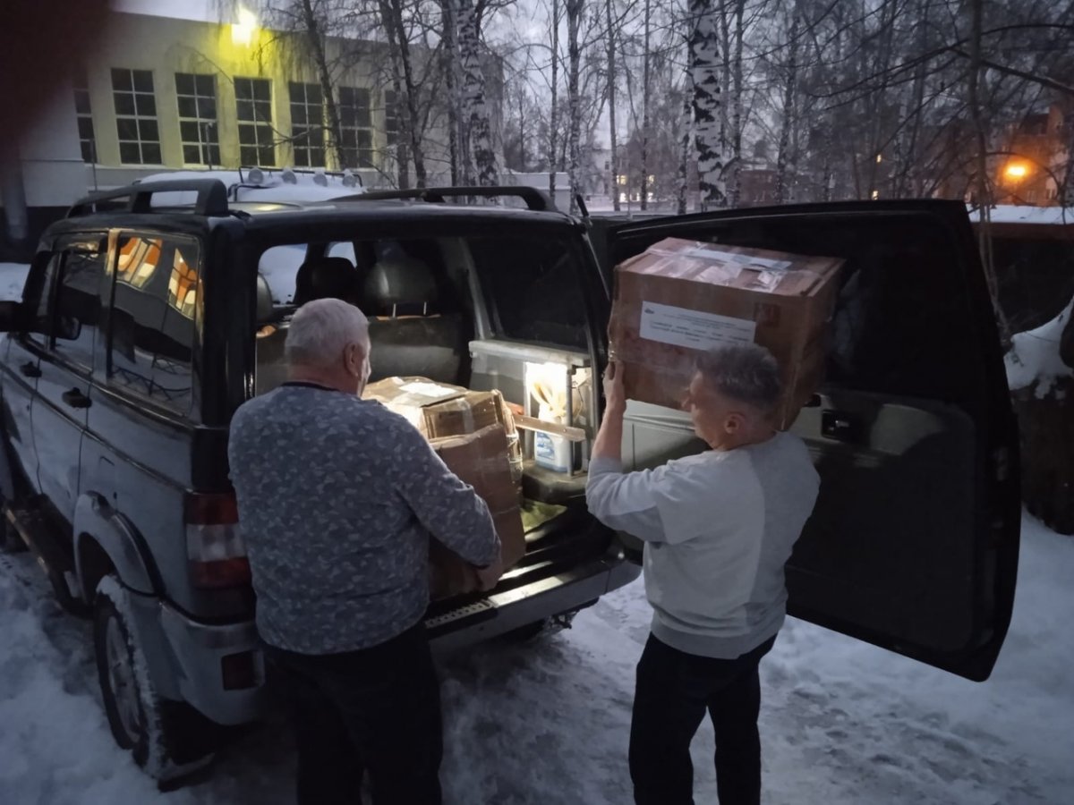 Отправлена вторая партия гуманитарной помощи для добровольцев из Ульяновской области