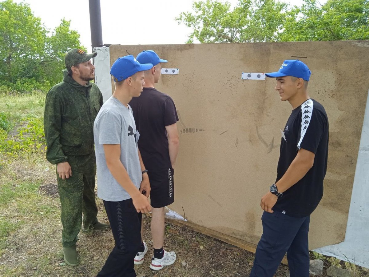 Третий день тренировочных юнармейских военно-патриотических сборов «Гвардеец»